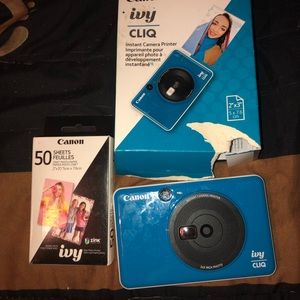 Canon instant camera printer with 50 sheet refills